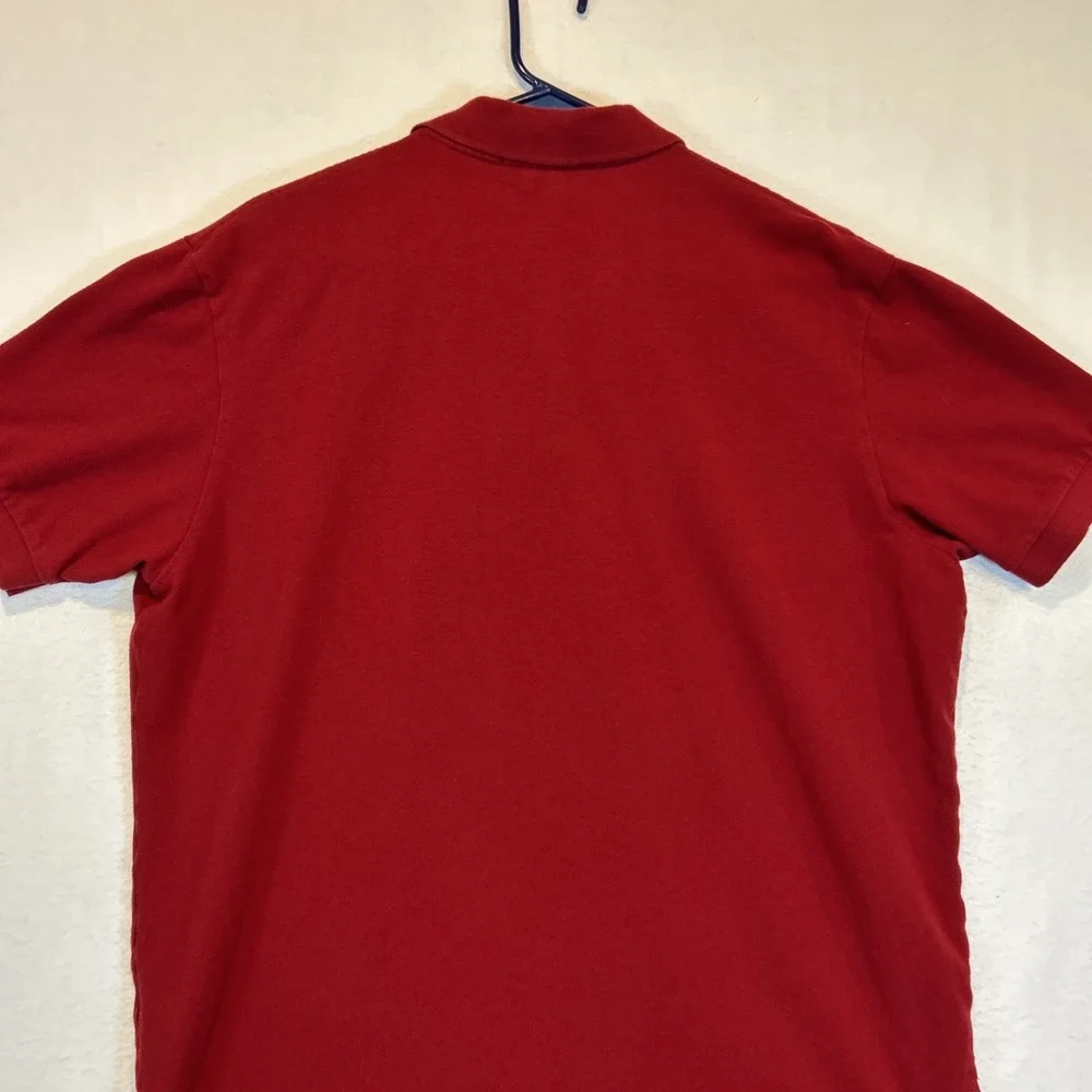 Ralph Lauren Polo Golf Shirt Mens XL Red Short Sleeve 100% Cotton Vintage Pique